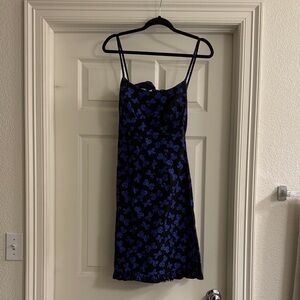 Morbid Threads Black and Blue Mini Dress